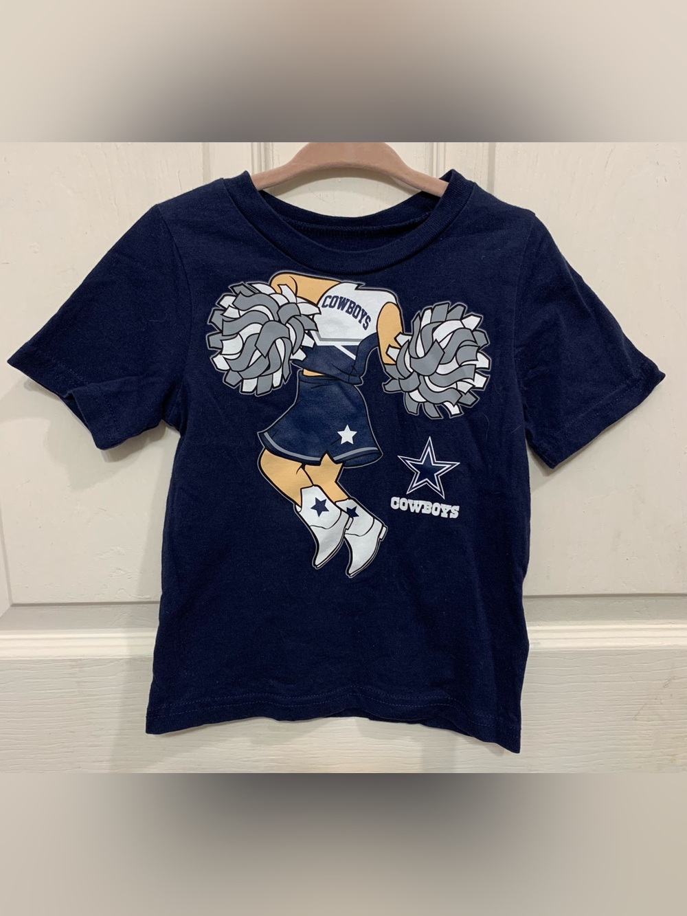 NFL Dallas Cowboys Girls Toddler Sz 2 Cheerleader T-Shirt             3929